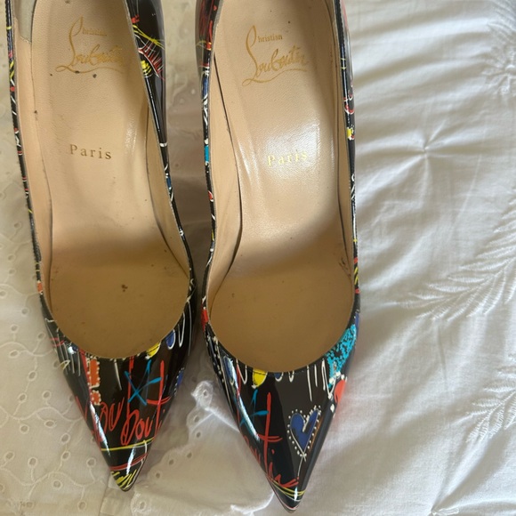 Christian Louboutin Shoes - Christian Louboutin Multicolor Graffiti Heels